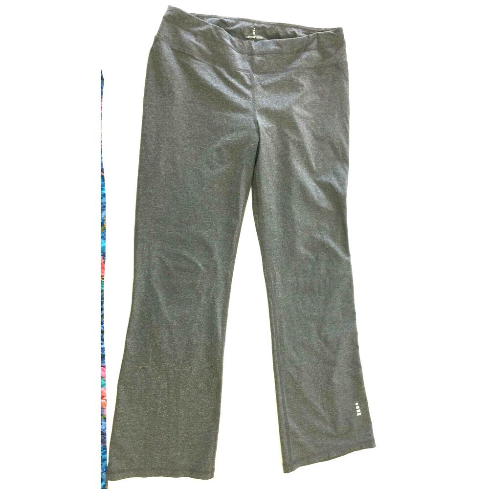 ❄️❄️❄️ LANDS END WOMENS PULL ON ATHLETIC YOGA PANTS SIZE L 14-16 ❄️❄️❄️